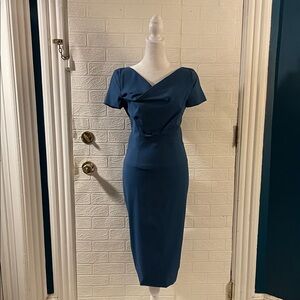 LAVIA Elegant Cobalt Blue Pencil Dress NWT
